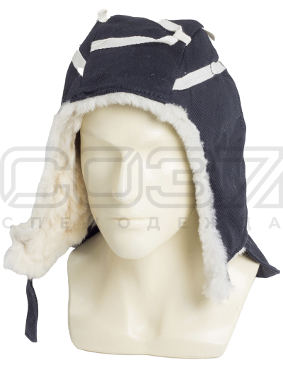 Подшлемник утепленный Монтажник цв. тёмно-синий тк.хб 1