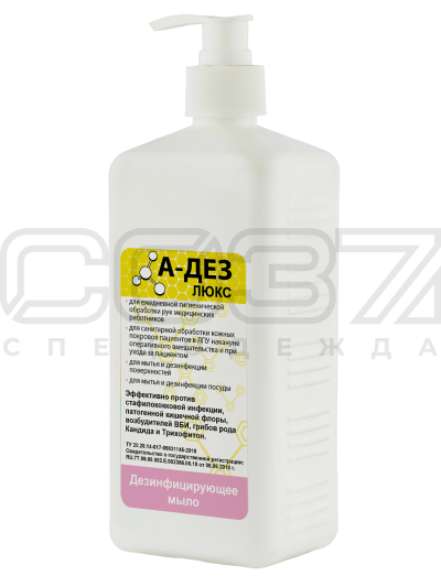 А-ДЕЗ-люкс мыло жидкое 1л (насос-дозатор)