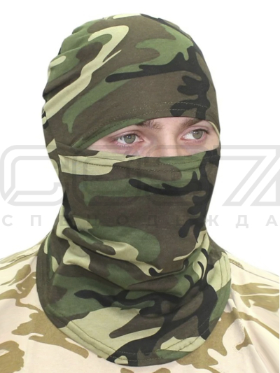 Маска-балаклава трикотажная Active цв.камуфляж тк.кулирка