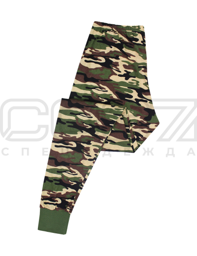 Кальсоны мужские цв.камуфляж зелёный тк.кулирка