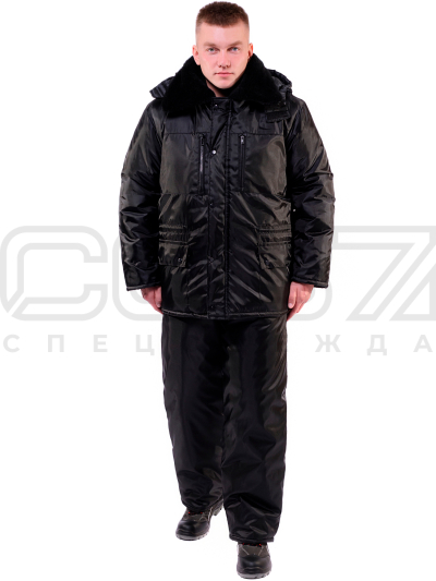 Костюм-рабочий-зимний-охранника-Гарнизон-цв.чёрный-1