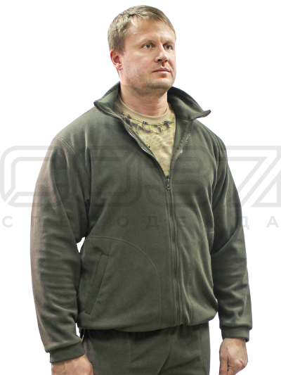 Толстовка флисовая Никс цв.олива 1