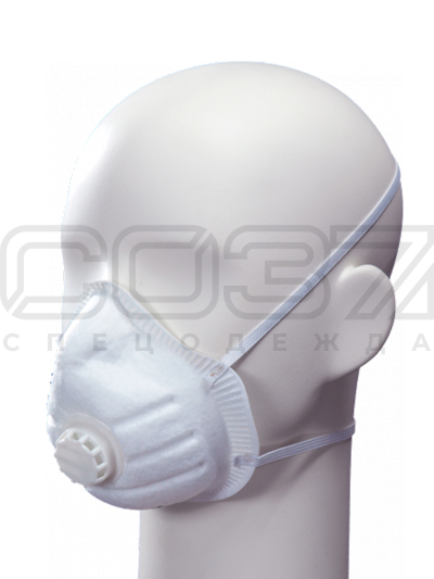 Полумаска фильтрующая формованная с клапаном FFP2 1