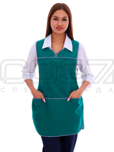Фартук-со-спинкой-АР20-цв.зелёный-тк.габардин