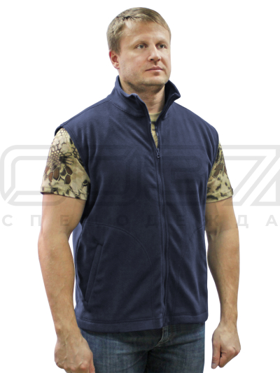 Жилет флисовый Hunt цв.синий тк.флис-1