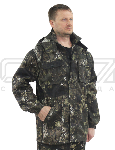 Костюм летний Боровик цв.лес-чёрный тк.смесовая 1