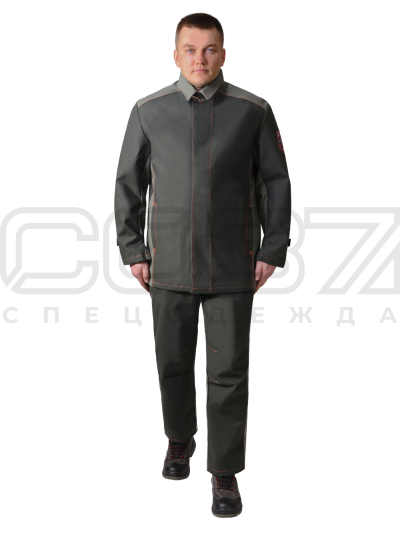 Костюм сварщика АрМакс-1СП цв.зелёный-1