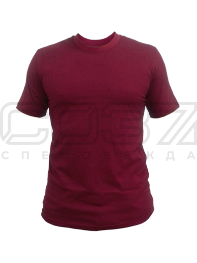 Футболка трикотажная База цв.бордо тк.кулирка