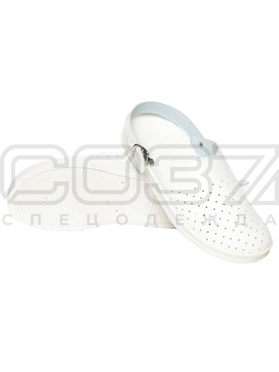 сабо люкс белые женские